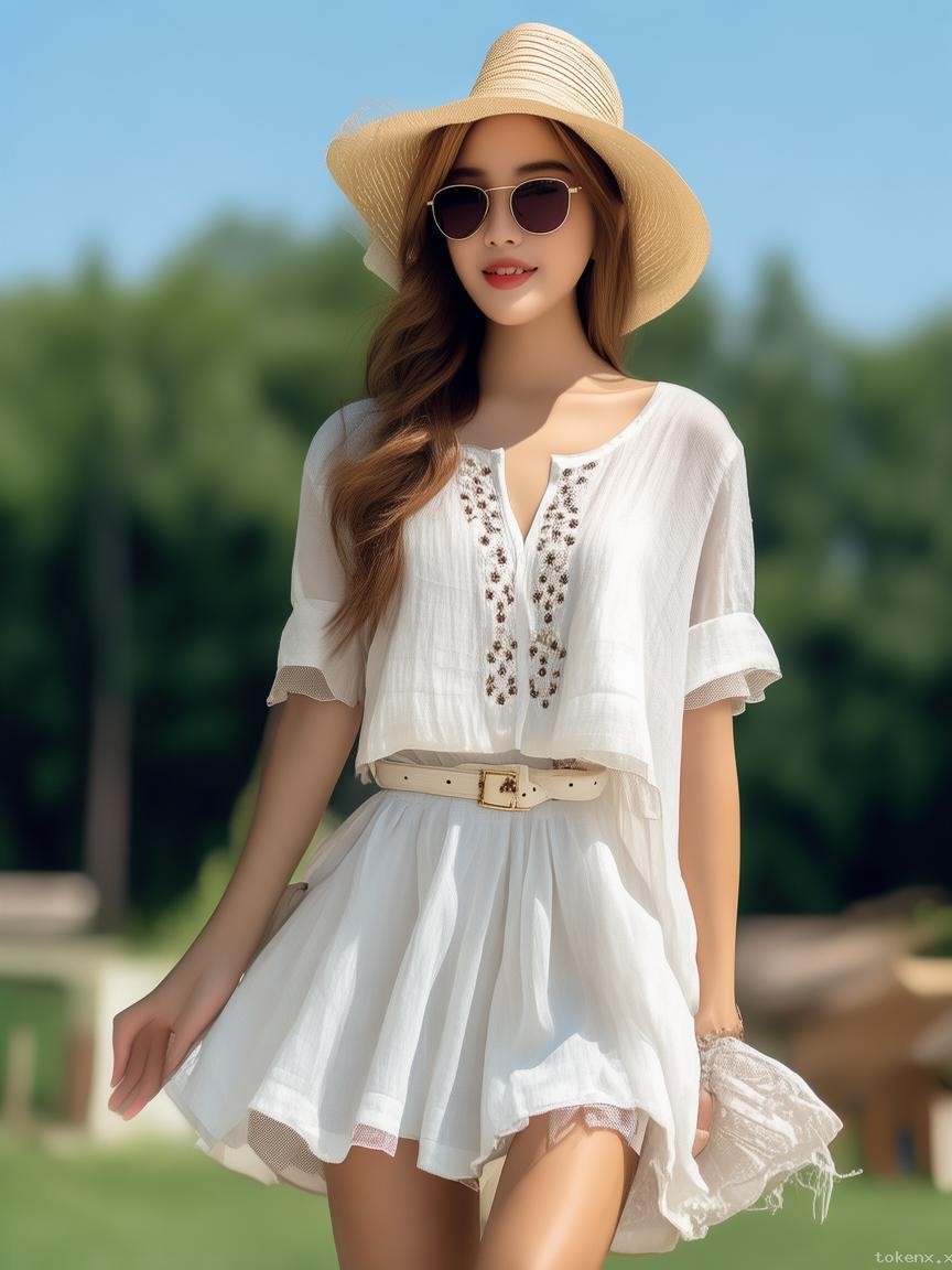 **如何巧妙搭配赵露思同款“亚麻短袖”，打造夏日百变时尚风？**
